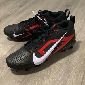 Nike alpha menace 4 black red white cleats 13.5